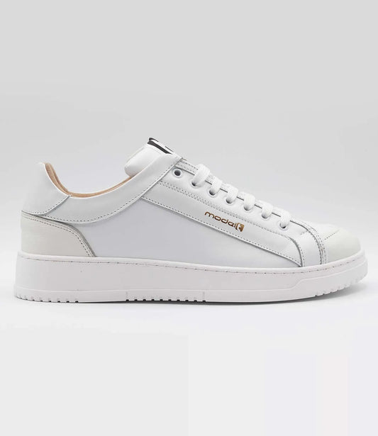Sneakers LOUIS Model 3 in pelle bianca