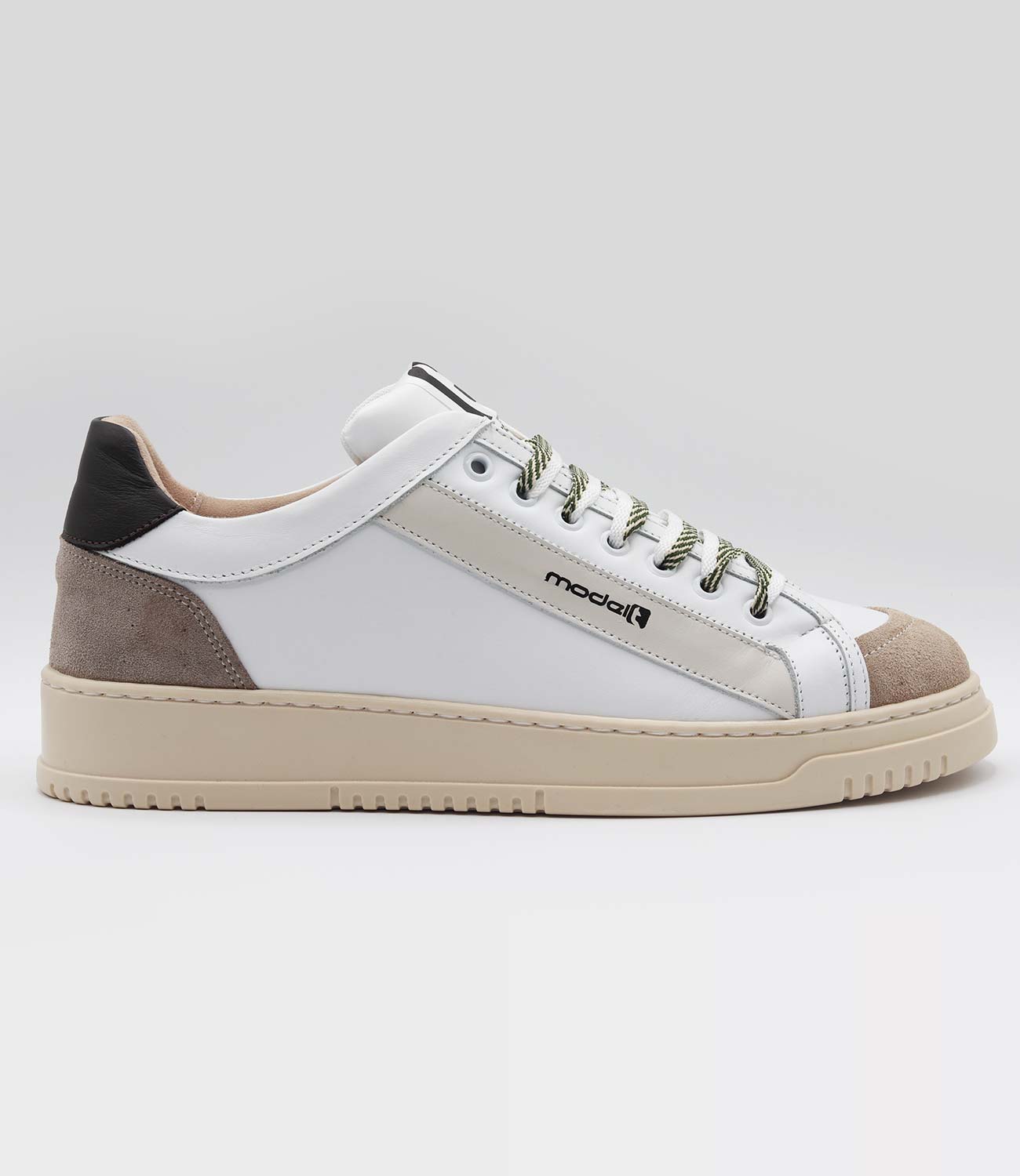 Sneakers LOUIS Model 2 in pelle bianca