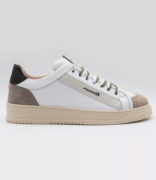 Sneakers LOUIS Model 2 in pelle bianca