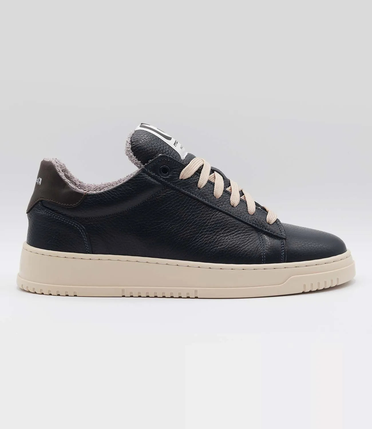 Sneakers MERCURY Model 1 in pelle blu bottolata