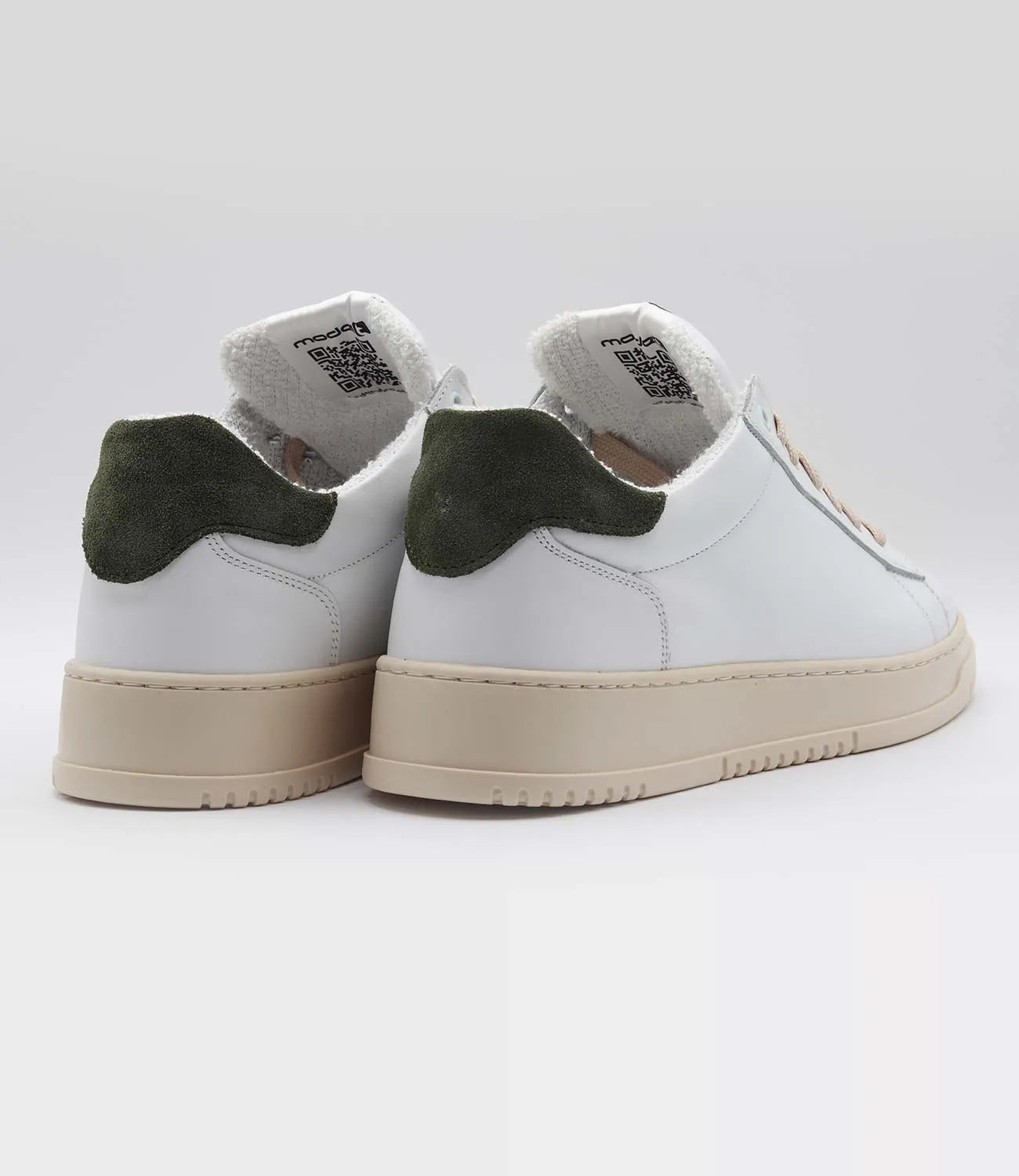 Sneakers FAST Model 1 in pelle bianca