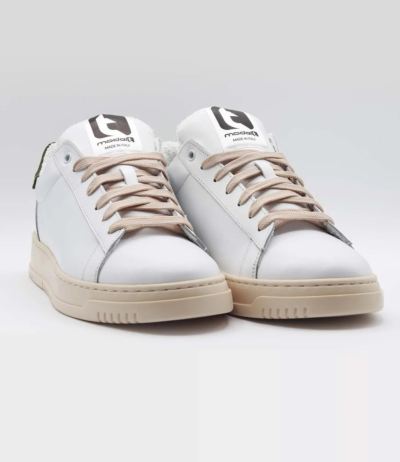 Sneakers FAST Model 1 in pelle bianca