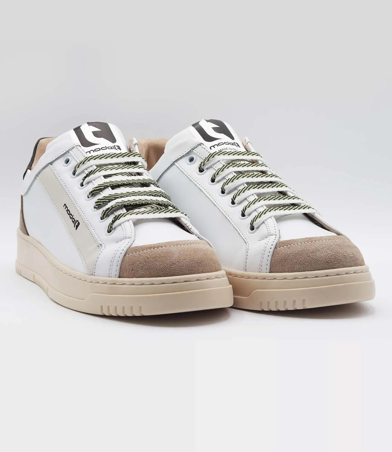 Sneakers LOUIS Model 2 in pelle bianca