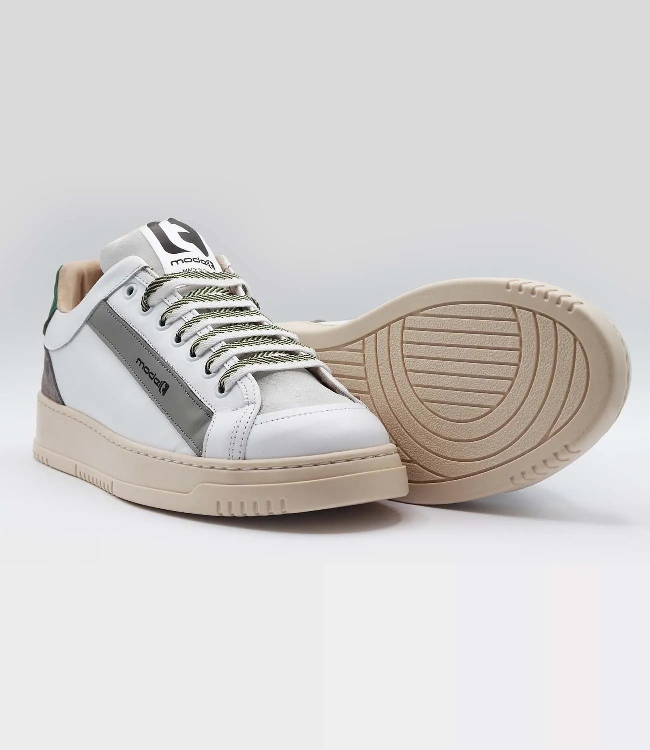 Sneakers LOUIS Model 1 in pelle bianca