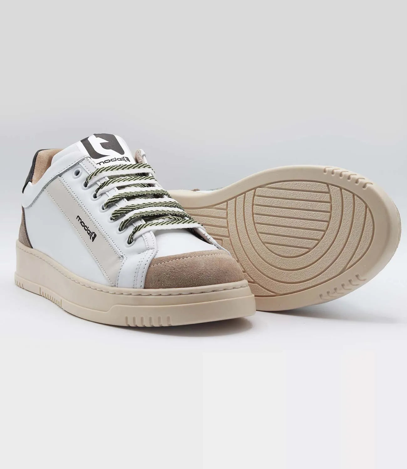 Sneakers LOUIS Model 2 in pelle bianca