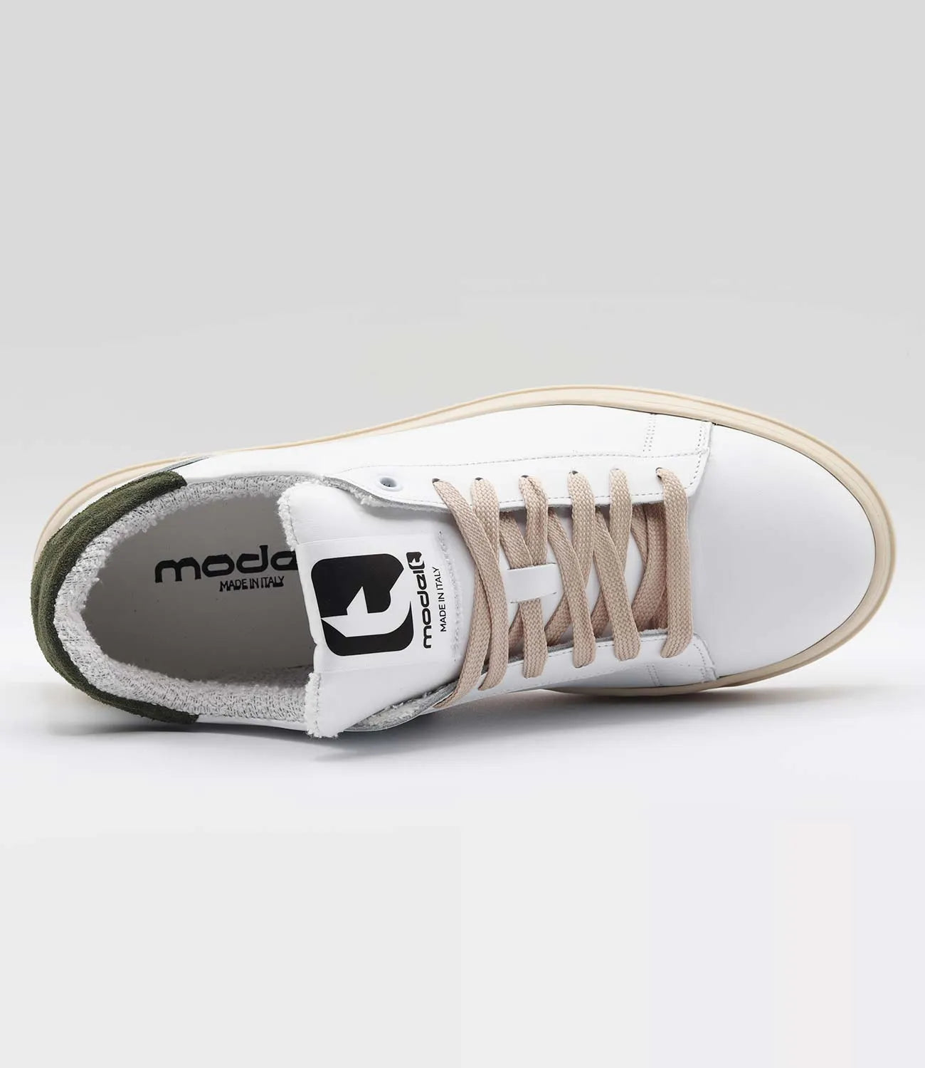 Sneakers FAST Model 1 in pelle bianca