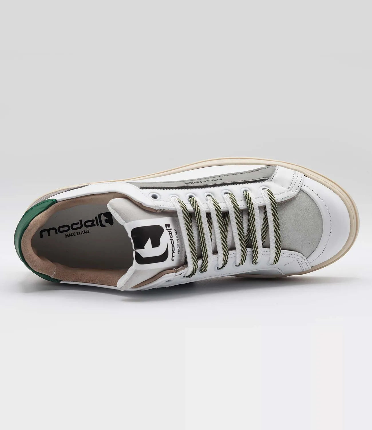 Sneakers LOUIS Model 1 in pelle bianca