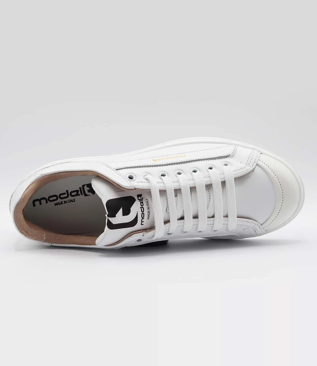 Sneakers LOUIS Model 3 in pelle bianca