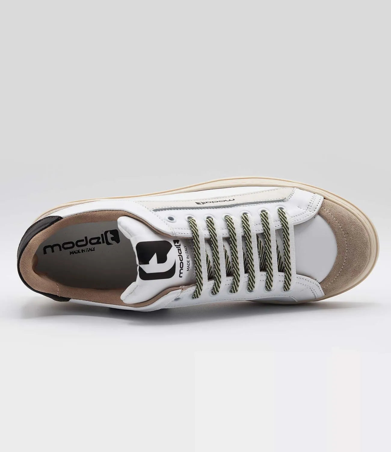 Sneakers LOUIS Model 2 in pelle bianca