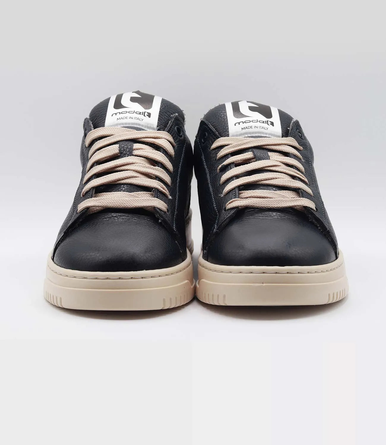 Sneakers MERCURY Model 1 in pelle blu bottolata