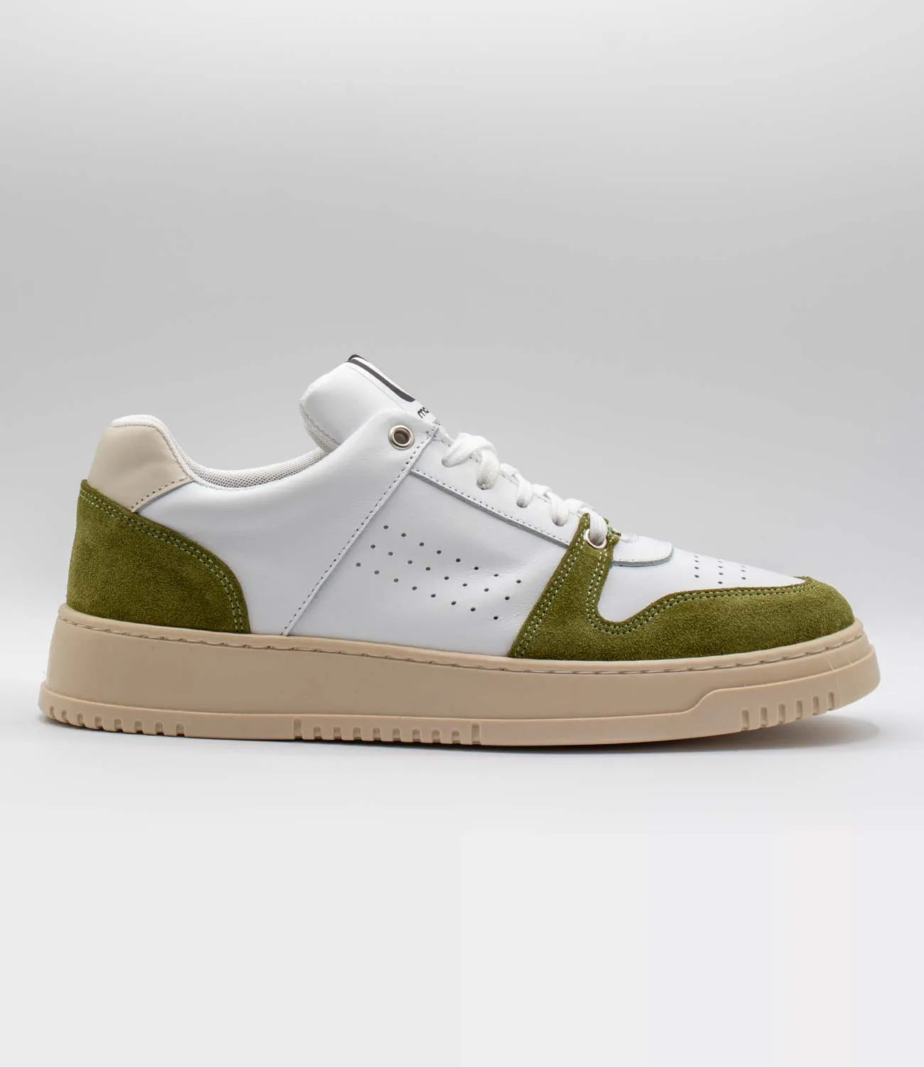 Sneakers CALIFORNIA Model 1 in pelle bianca