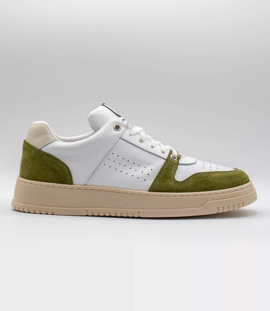 Sneakers CALIFORNIA Model 1 in pelle bianca