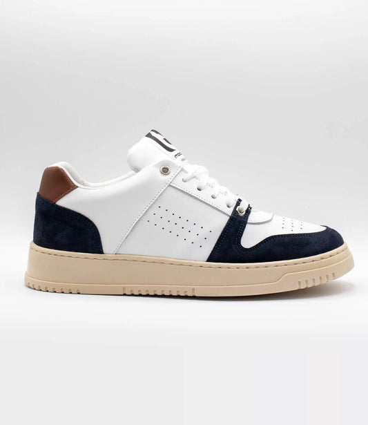 Sneakers CALIFORNIA Model 3 in pelle bianca