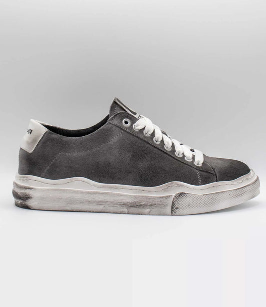 Sneakers HENRY Model 3 in camoscio grigio