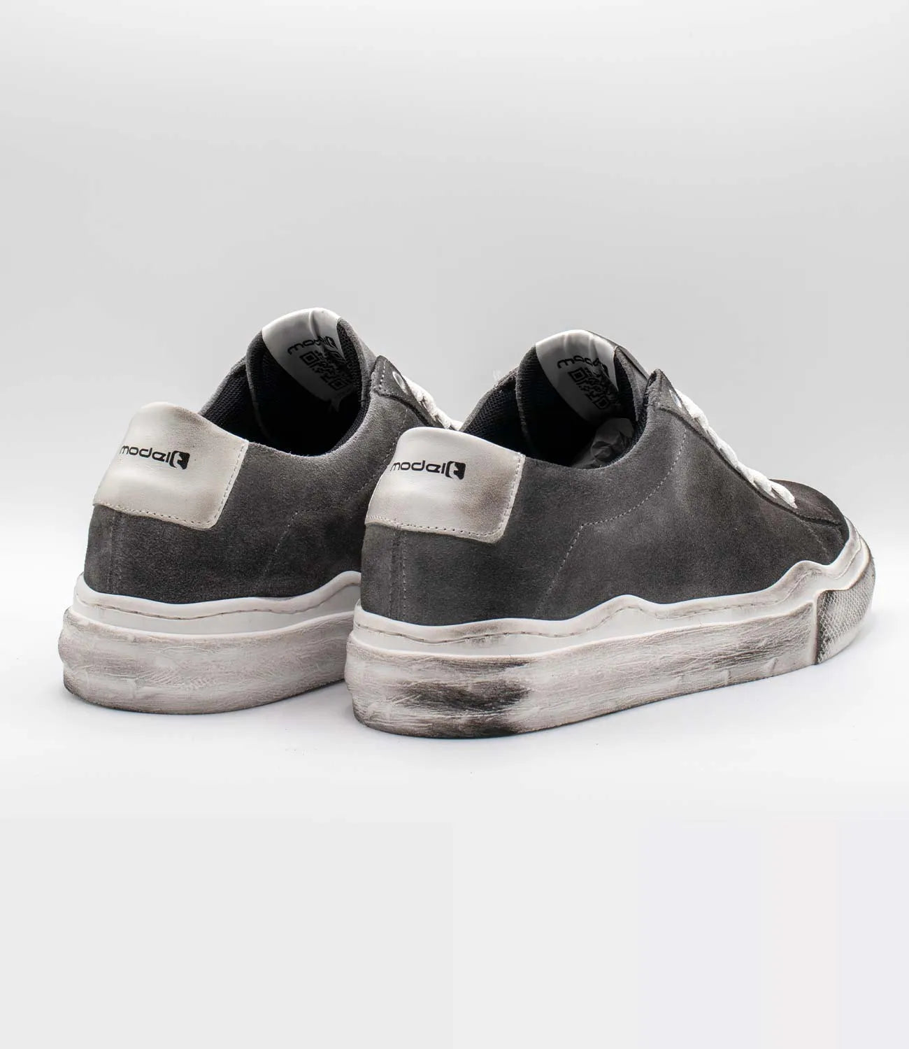 Sneakers HENRY Model 3 in camoscio grigio