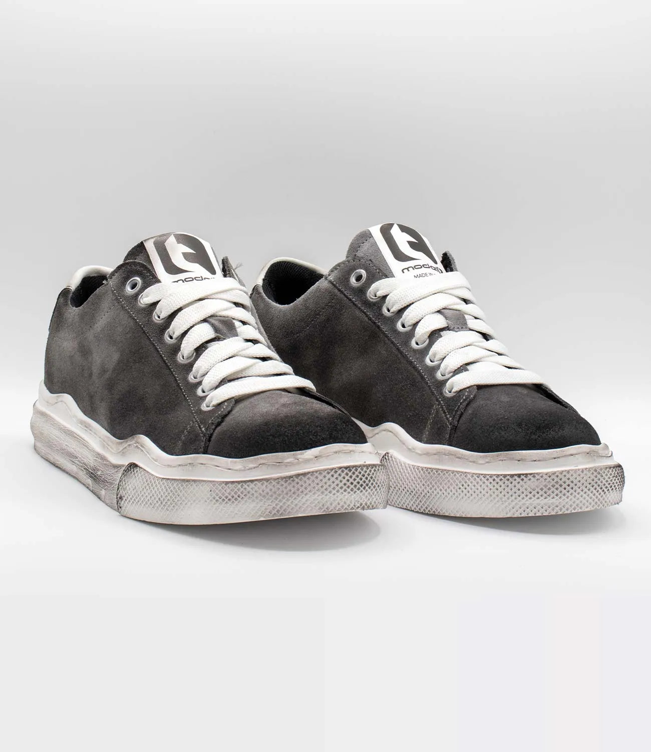 Sneakers HENRY Model 3 in camoscio grigio