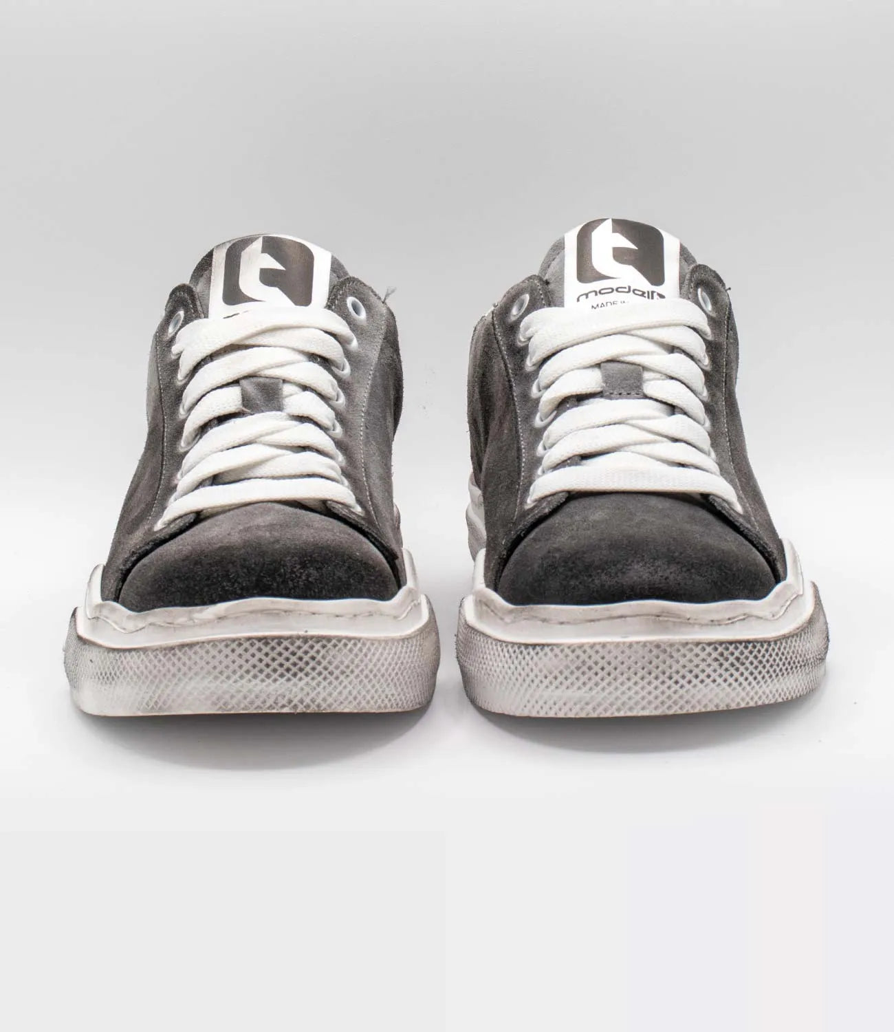 Sneakers HENRY Model 3 in camoscio grigio