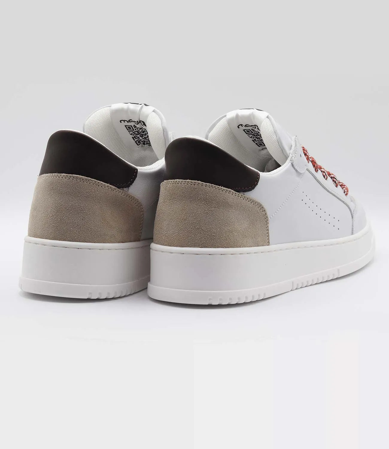 Sneakers MATRIX Model 1 in pelle nappa bianca