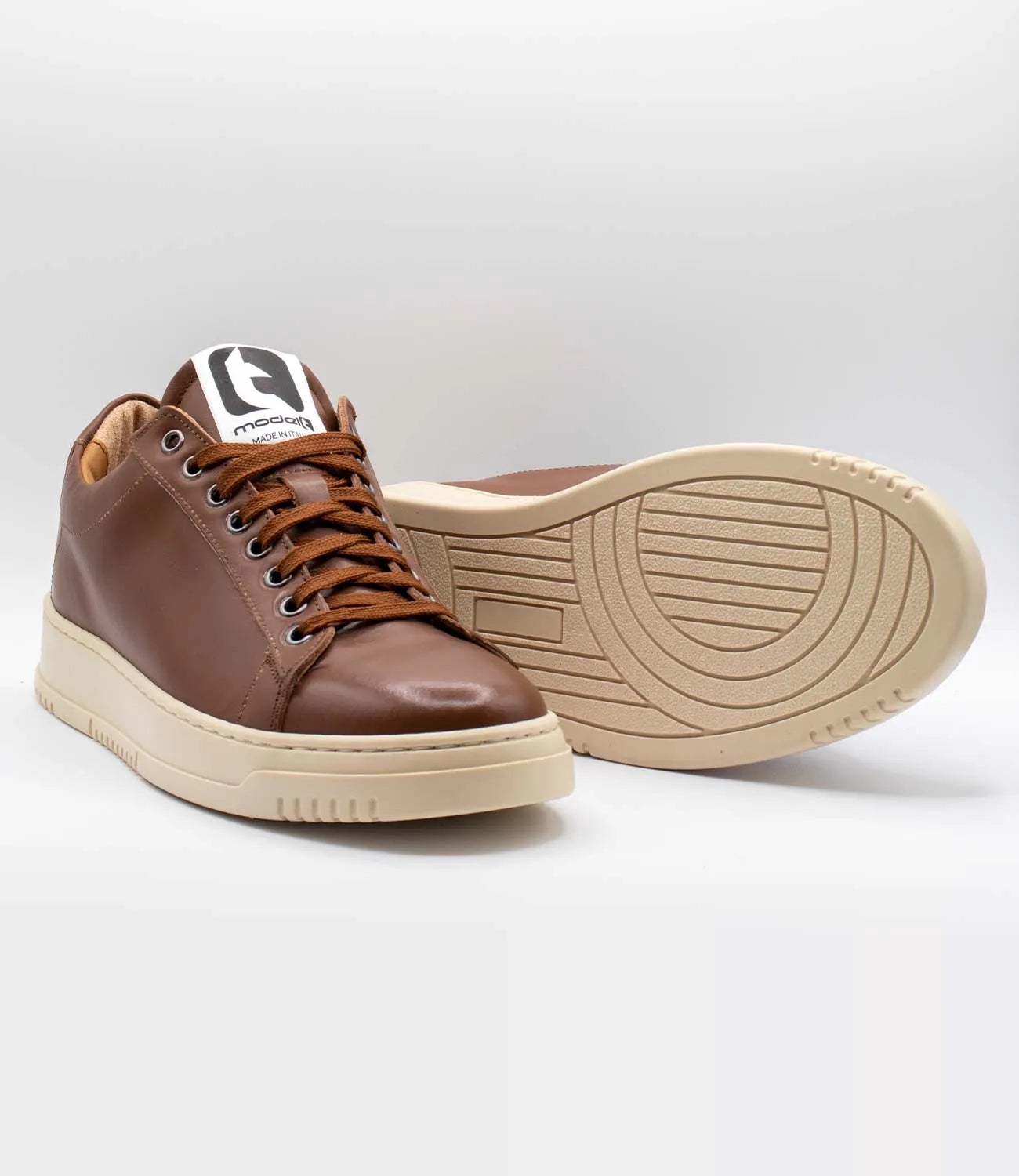Sneakers MERCURY Model 2 in pelle cuoio