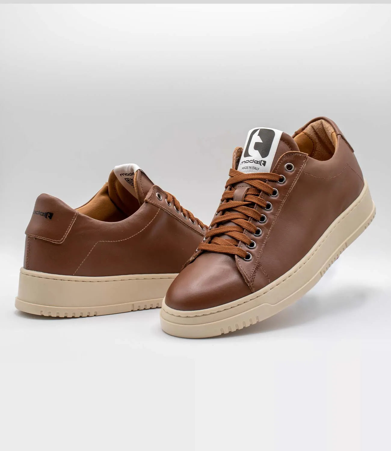 Sneakers MERCURY Model 2 in pelle cuoio