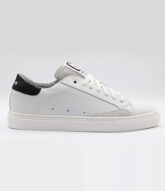 Sneakers QUIETLY Model 4 in pelle bianca