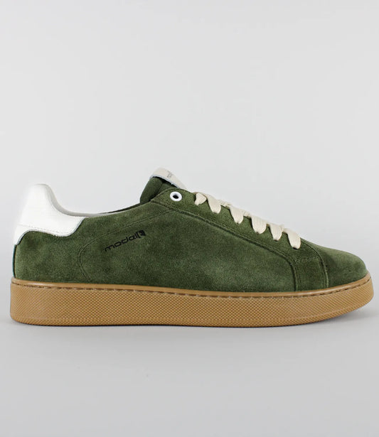 Sneakers TREVOR Model 4 in camoscio verde