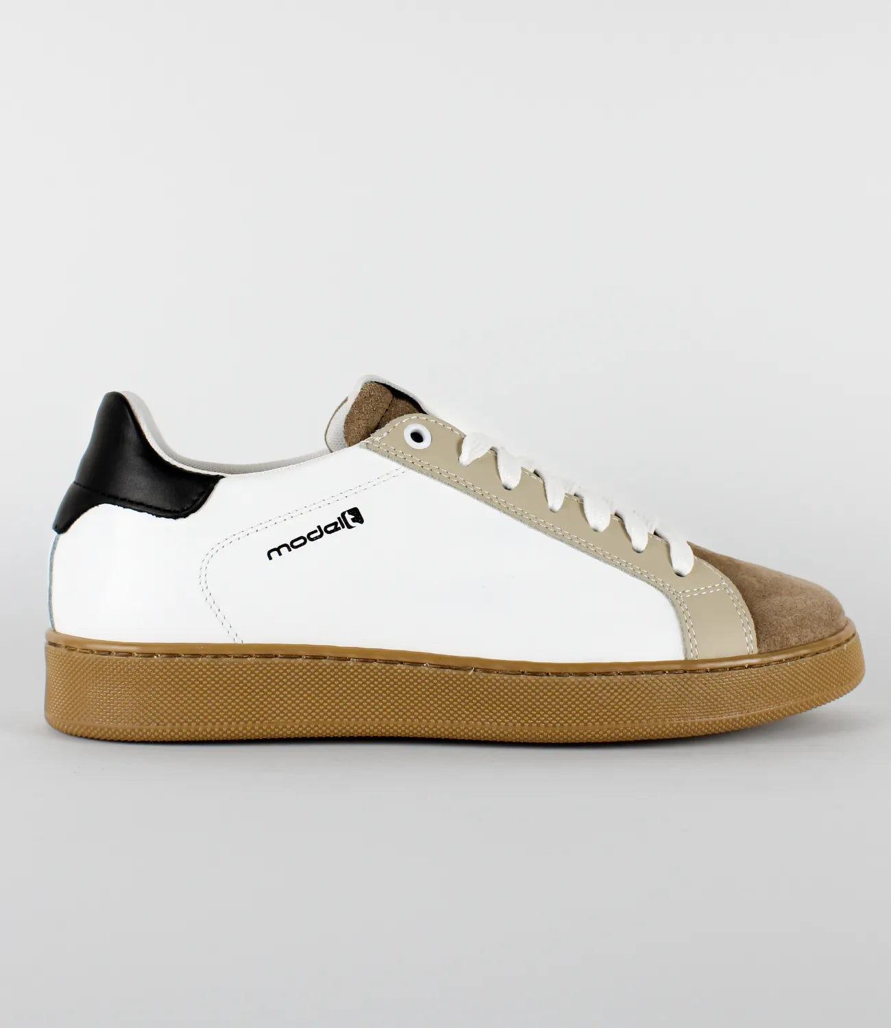 Sneakers TREVOR Model 2 in pelle bianca