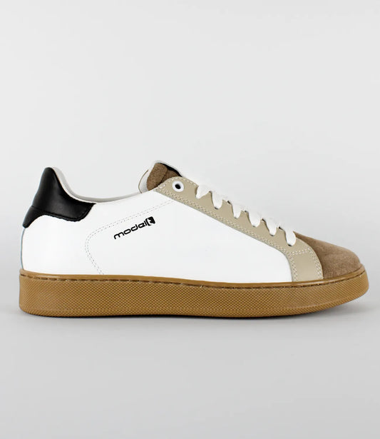 Sneakers TREVOR Model 2 in pelle bianca