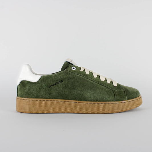 Sneakers TREVOR Model 4 in camoscio verde