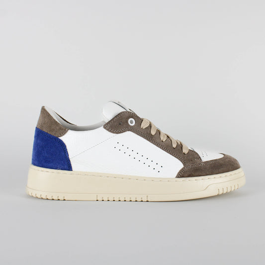 Sneakers MATRIX Model 3 in pelle bianca bottolata