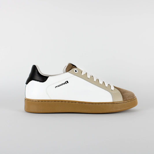 Sneakers TREVOR Model 2 in pelle bianca