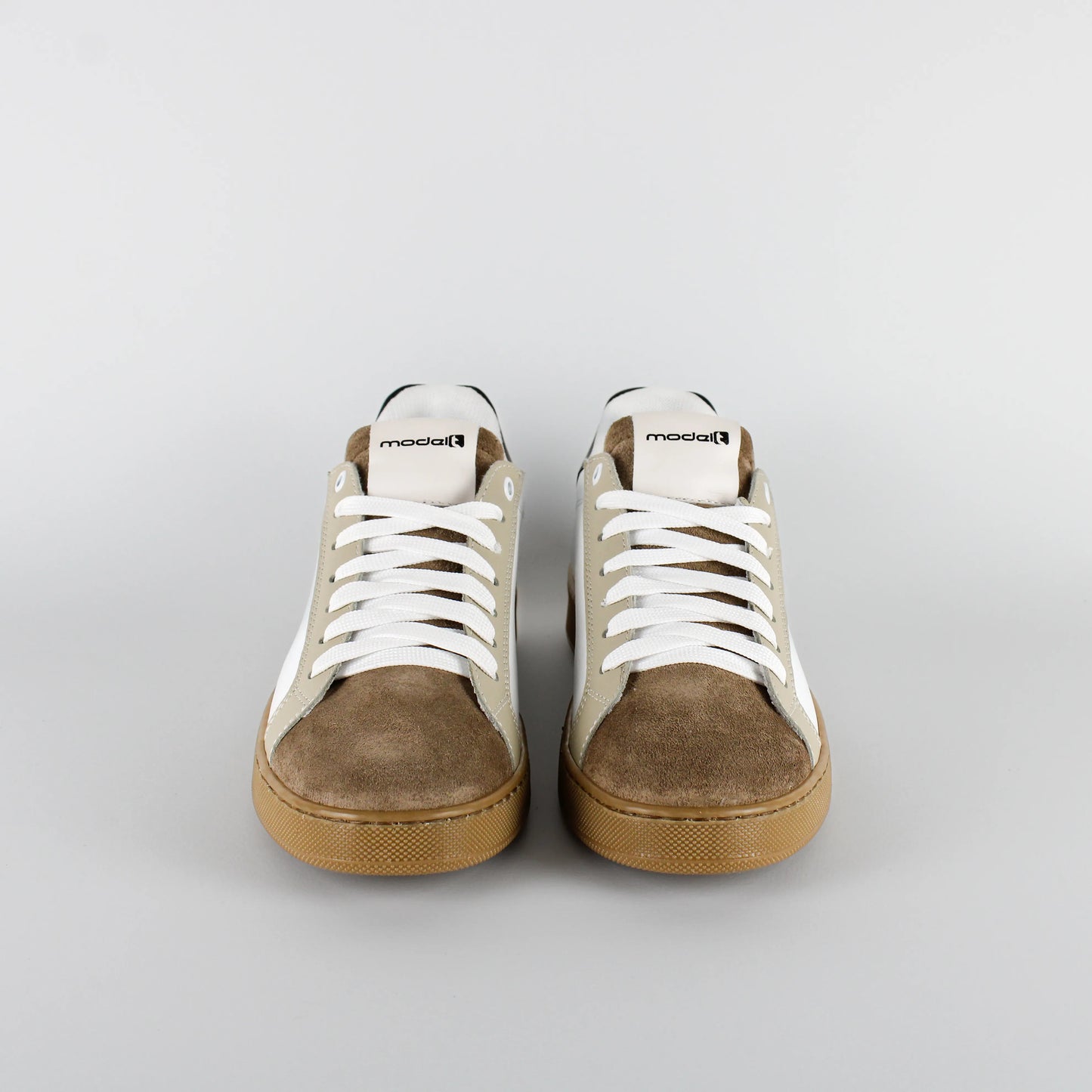 Sneakers TREVOR Model 2 in pelle bianca