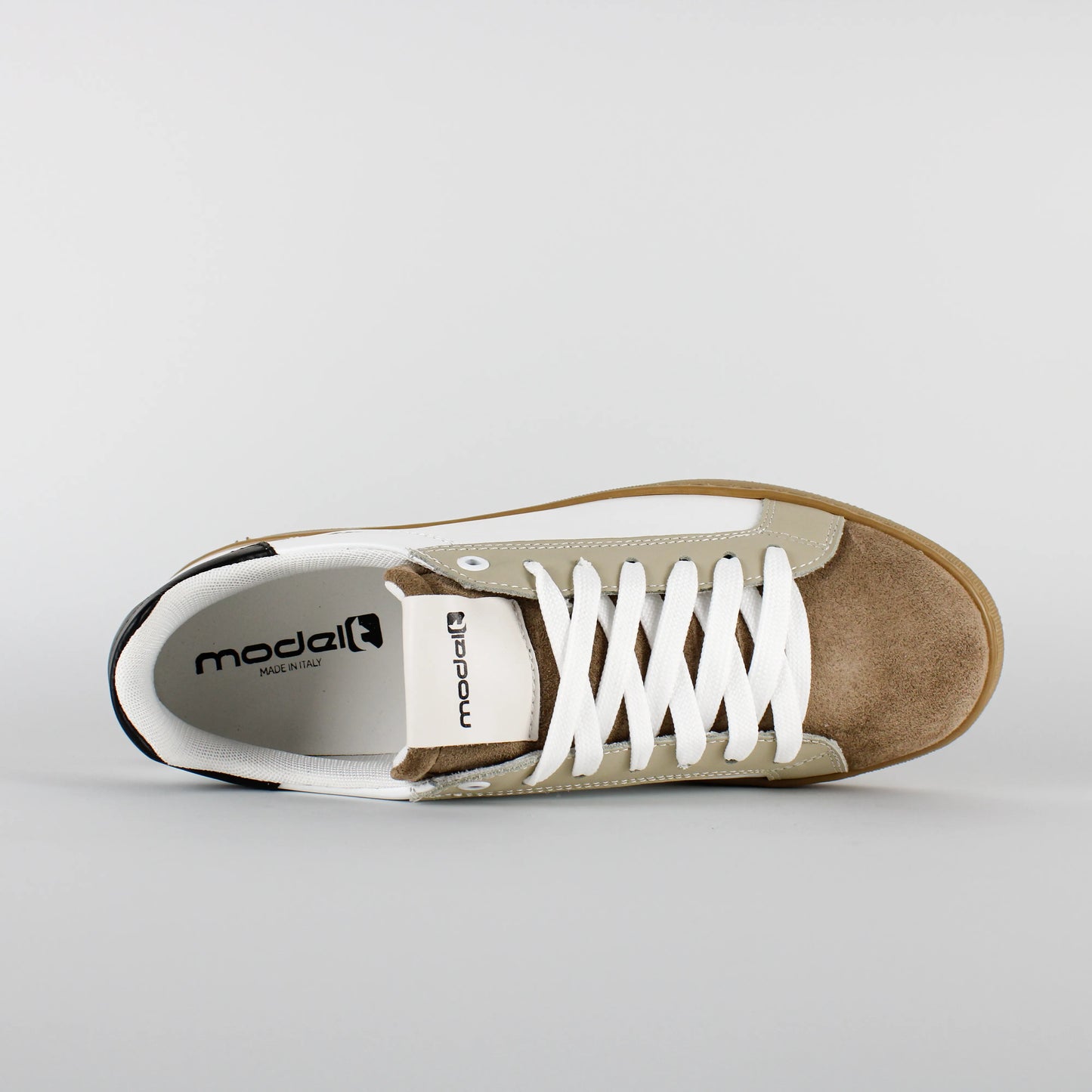 Sneakers TREVOR Model 2 in pelle bianca